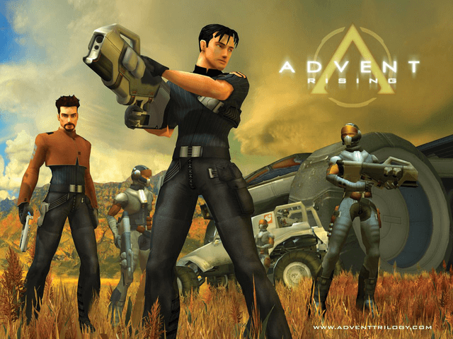 Advent Rising title screen for Xbox